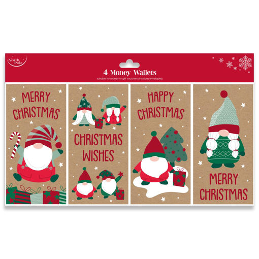Picture of CHRISTMAS GONK KRAFT MONEY WALLET 4 PACK